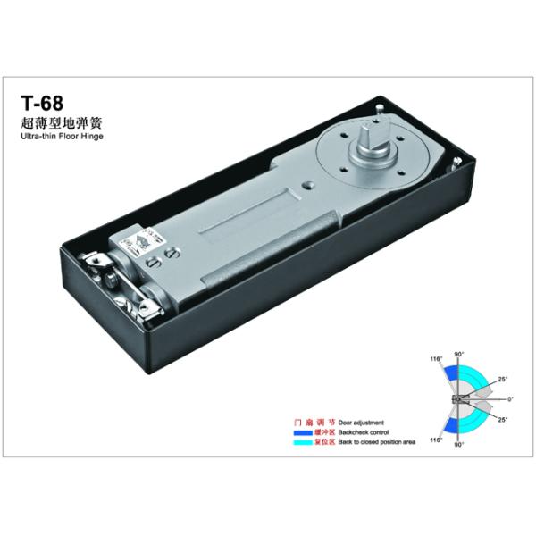 Floor Hinge T-68, color:black or blue, casting iron,  weight capacity 150kgs,