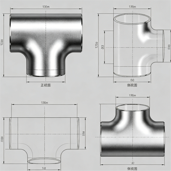 70/30 Copper Nickel Equal Tee Forged Socket Weld ASME B16.11 Class 300 High Pressure