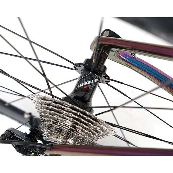 Durable Carbon Fiber Road Bike , Sports Racing Bicycle Reflective Decals Fork
