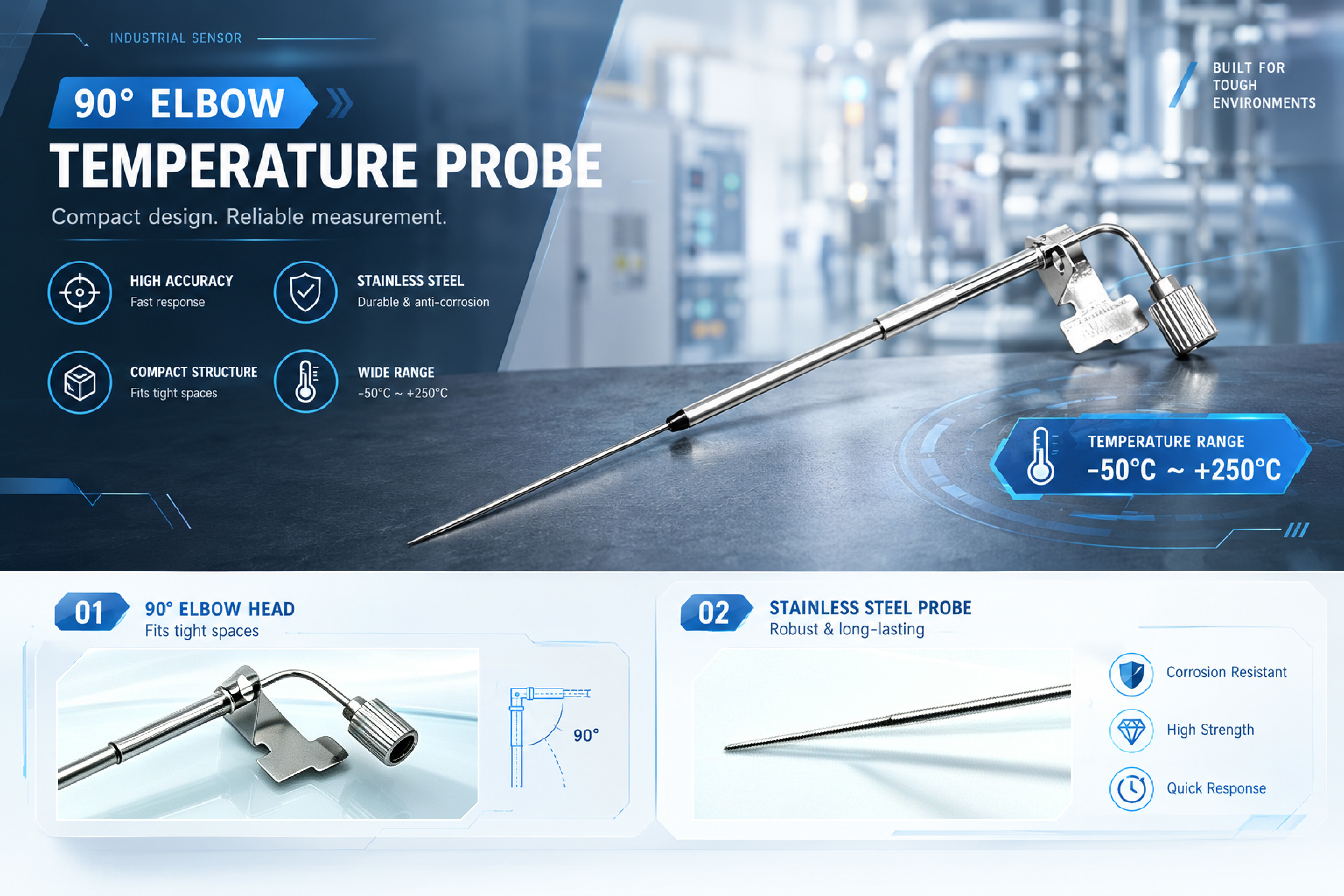 Customized IVD Stainless Steel Probe with Polished Surface