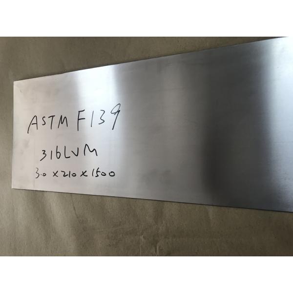 ASTM F139 316LVM UNS S31673 Stainless Steel Sheet ( Plate ) For Surgical Implants