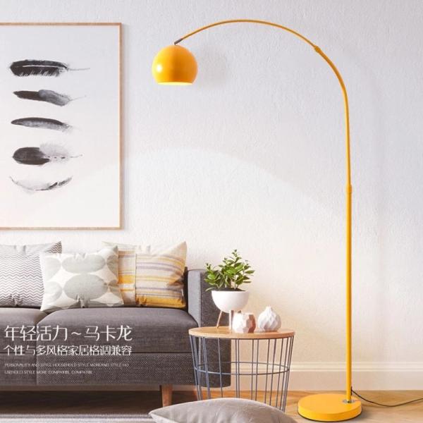 Macaron floor lamp fishing led floor lamp dimmable living room yellow floor lamp(WH-MFL-124)