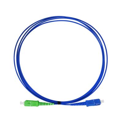 O SC APC ao comprimento G652D/G657A2 blindado do cabo de remendo da fibra do SC UPC personalizou