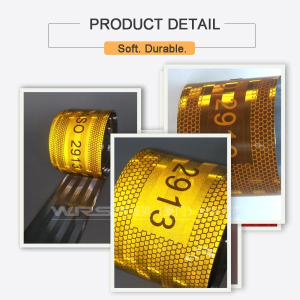 Waterproof SASO 2913 Reflective Sticker 104R Safety Warning Sticker for Saudi Market