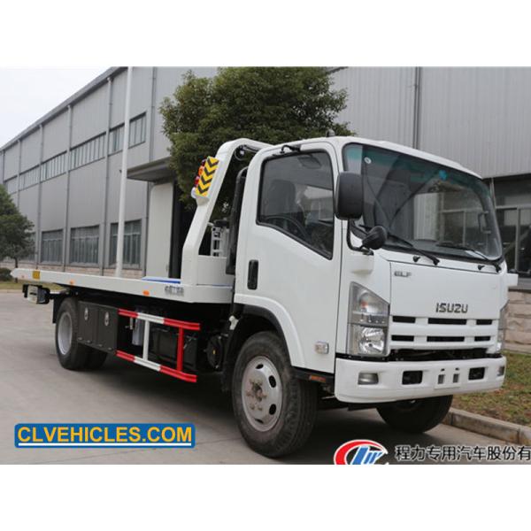 ISUZU 700P Flatbed Wrecker Trucks 190hp 4x2 5 Ton Electric Power