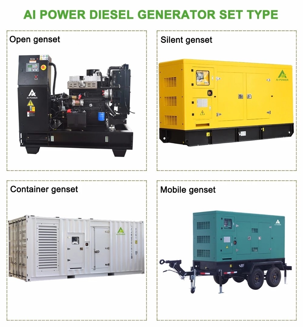 звукоизоляция 180KW 225KVA тихий генератор Yuchai дизельный генератор наборы