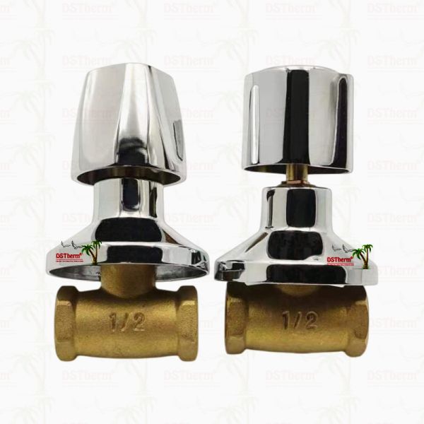 Chrome Plated Brass Stop Valve Global Valve South American Style A 1/2