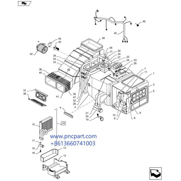 части экскаватора Hyundai Assy ядра ядра R300-9 Evap испарителя 11Q6-90560 запасные