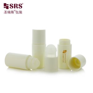 Eco Friendly PET Roll On Bottle 50ml Screw Neck Empty Cosmetic Container For Body Oil Deodorant Eye Serum Packaging