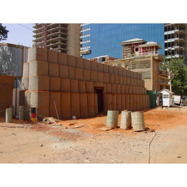 1*1*10м 75*75мм сетка Hesco Tower Армия горячее погружение оцинкованные для военных