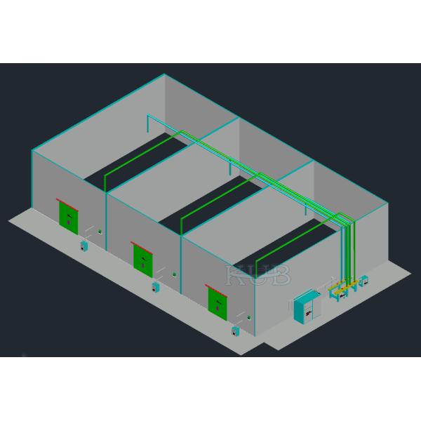 Portas ultrassônicas do armazenamento frio da sala de CA para a esterilização do vegetal de fruto