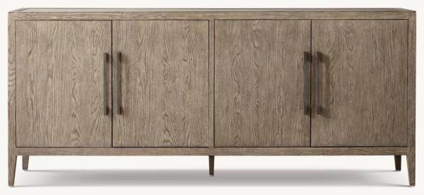 Modern Bedroom Console Table Furniture With Walnut Finish And Roller Shutter Door Cabinet