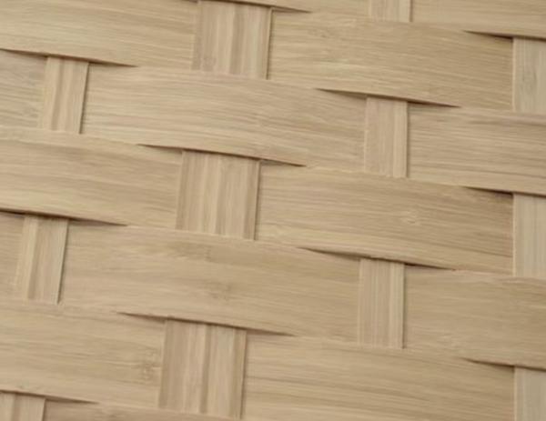 Pure Carbonization Woven Bamboo Veneer Decorative Veneer Maximum Width 1.22m
