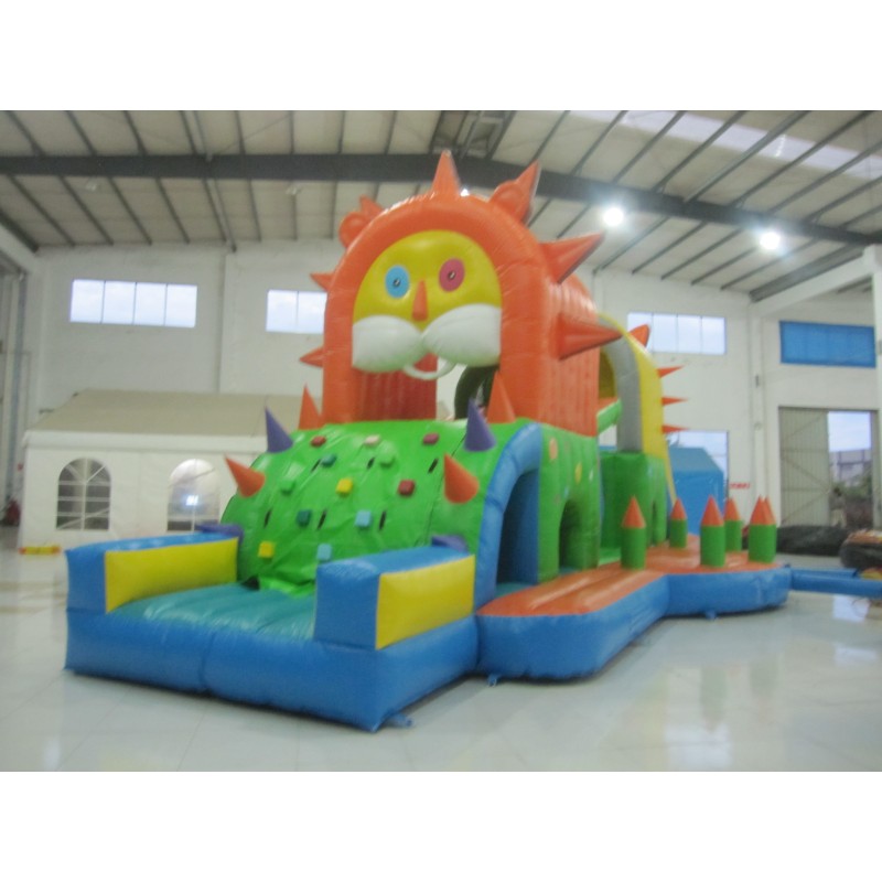 Large Customized PVC  Jumpers Inflatable Bounce House Inflatable Amusement Park/Outdoor Inflatable Obstacle Course for Kids