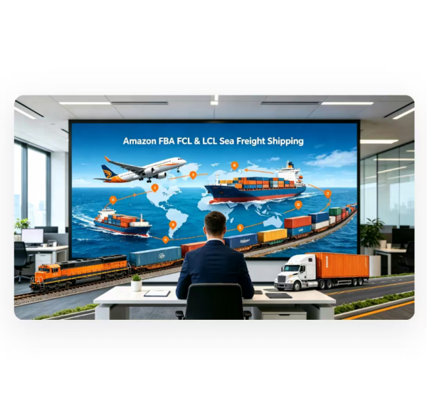 Amazon FBA FCL / LCL Sea Freight Shipping Global Multi Site Coverage