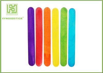 Eco - Friendly Blue / Red Craft Lollipop Sticks Handcraft Toys For Child Training