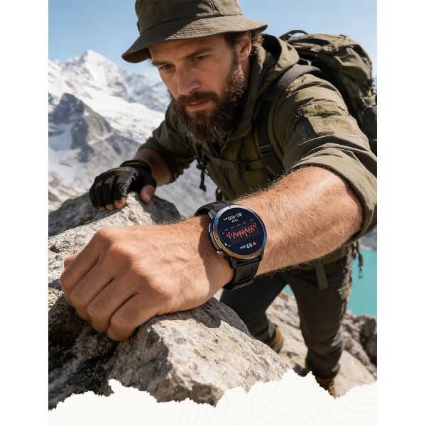 GPS Men Smartwatch Wrist Fitness Clock BT Call 30meters Waterproof Sports Android IOS