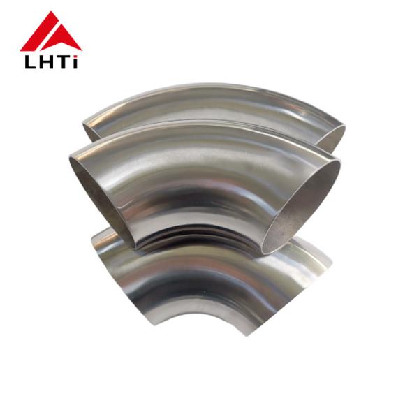 Титановая труба с длинным радиусом локт 45 градусов / 90 градусов