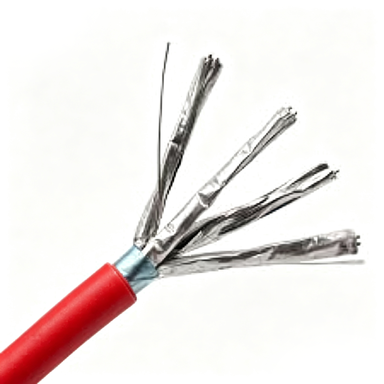 CAT6A FFTP Shielded LAN Cable with 500MHz Bandwidth 23AWG Solid Copper and LSZH