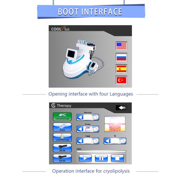 Cryo Cryolipolysis Slimming Cavitation Fat Loss Machine 4 In 1 Low Intensity