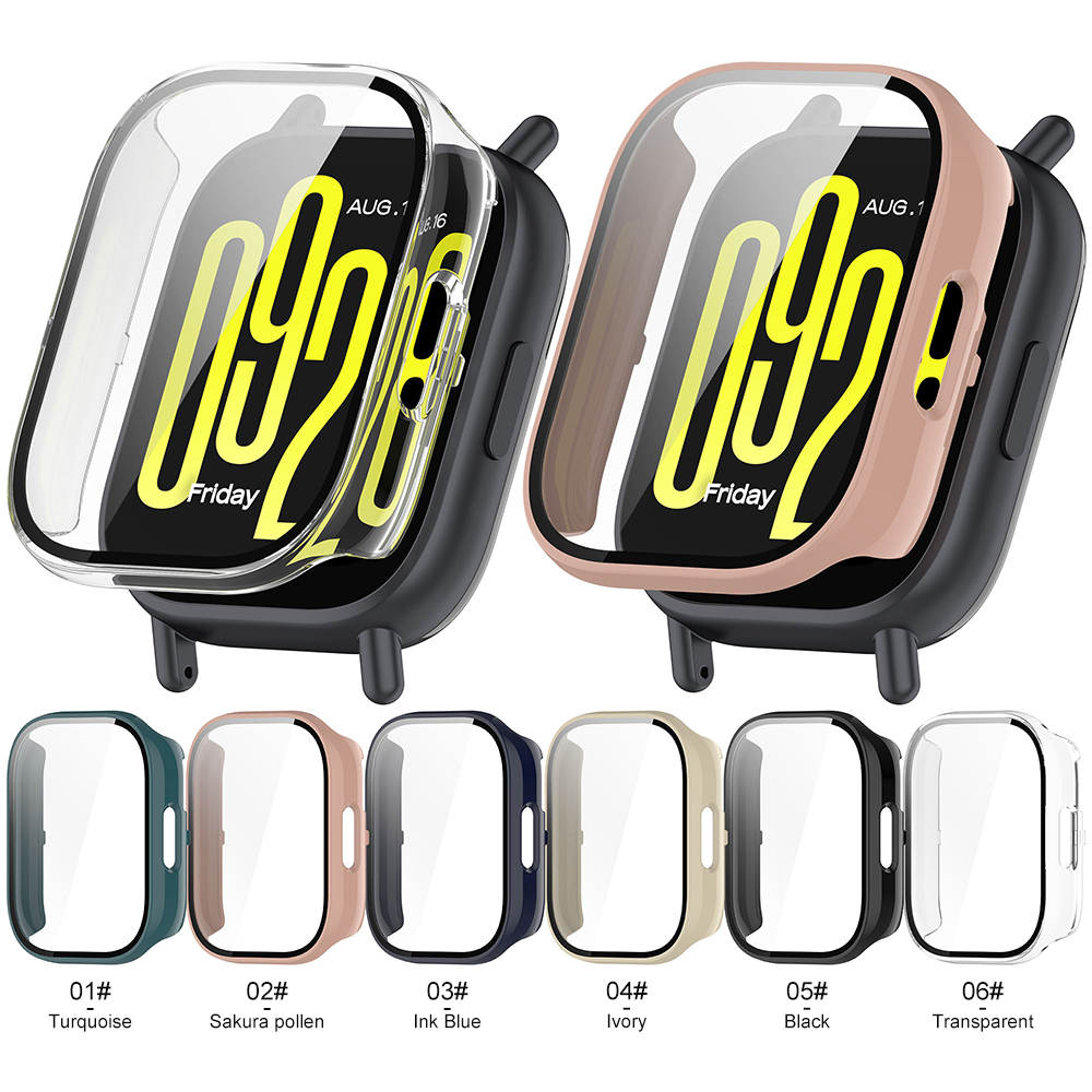 Eraysun for Redmi Watch 5 Lite Case Film All-In-One Case Screen Protection Watch Case