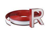 bobine en aluminium de Channelume de couleur rouge de l'extrusion 0.5MM de la Manche du signe 3D