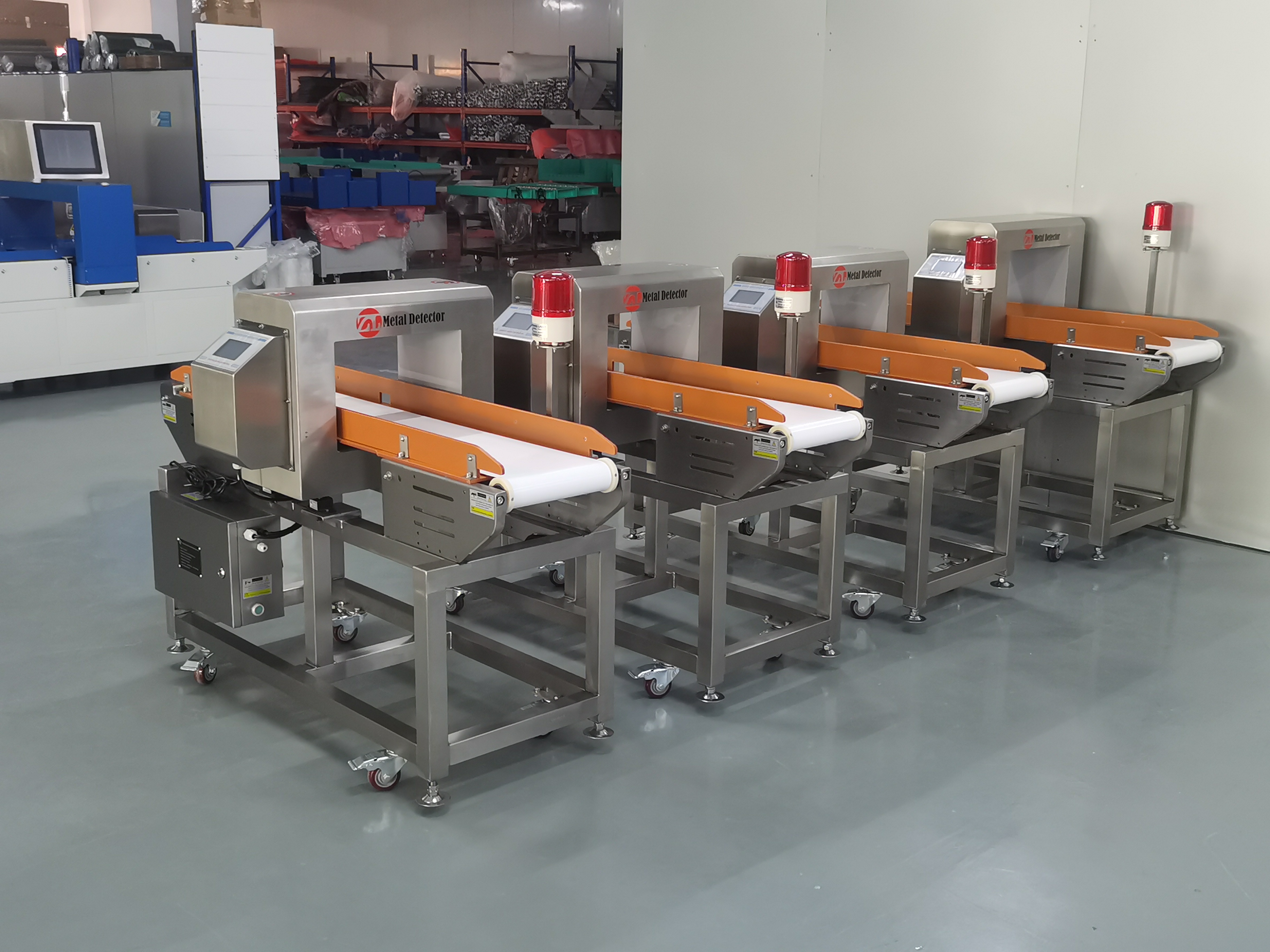 High Sensitivity Food Metal Detector Conveyor Machine for Bakery Bread Cookie Pastry Processing Industry