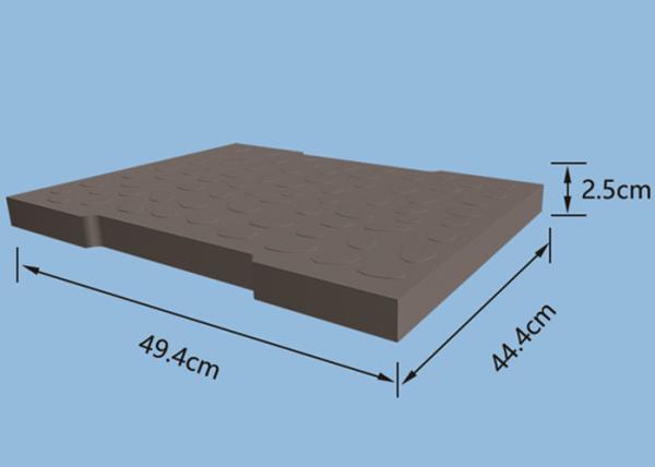Pebbles Drain Cover Cement Walkway Mold , Concrete Tile Molds PP Material