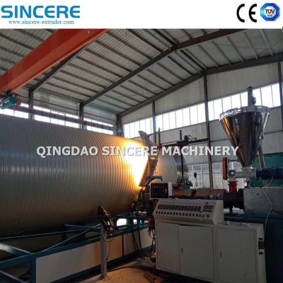 Diameter 200mm-4000mm Spiral Pipe Extruder Winding Pipe Extrusion Line