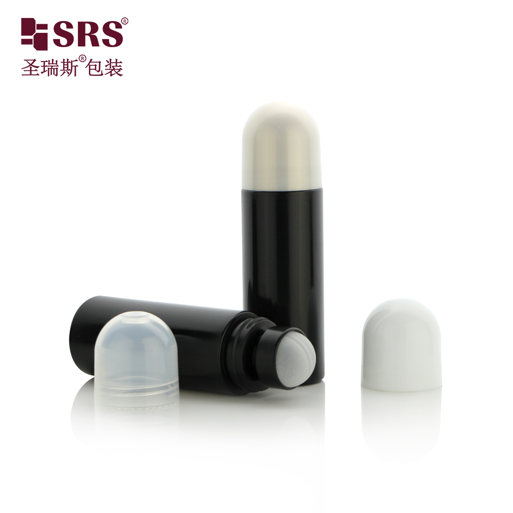 RPPD 3 oz Customized Black Bottle With Dome Cap For Men Cooling Relief Gel Roller Bottles