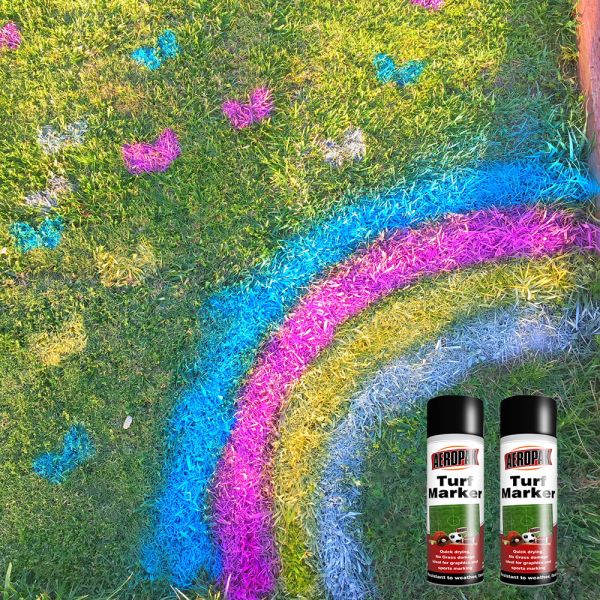 400ml Ecofriendly Turf Marking Paint with Customized Colors and Safe for Grass Spray Application