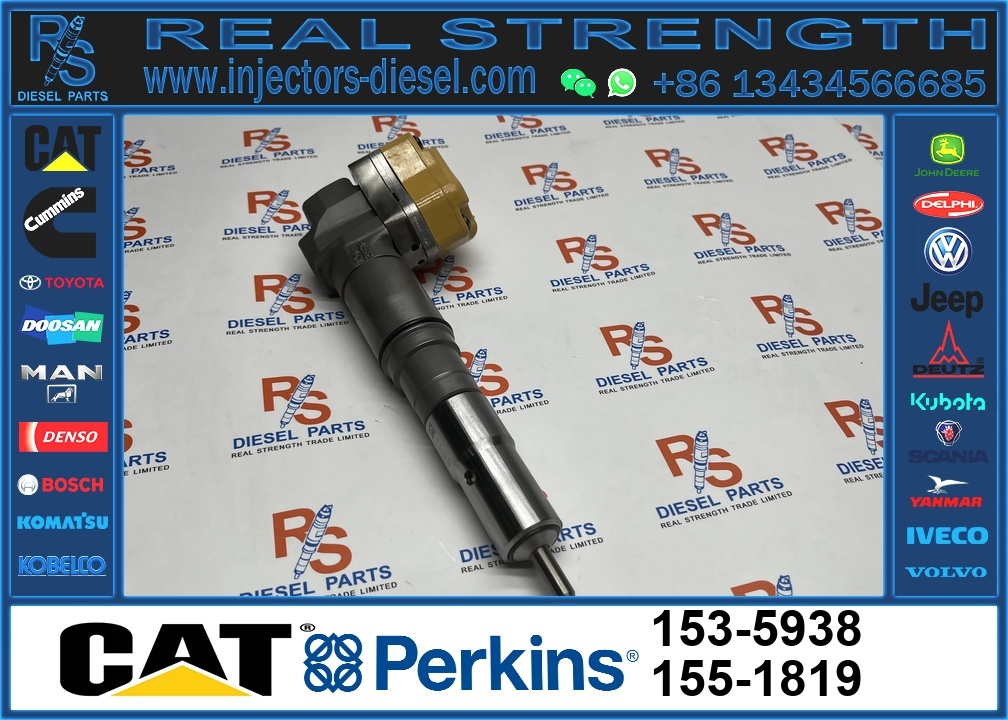 Perkins original153-5938 Common Rail Fuel Injector Assembly for 3412 Diesel Engine Construction Machinery Aftermarket Replacement original new injector