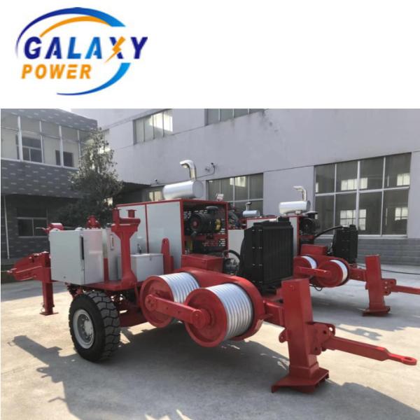 Overhead Transmission Line Cable Stringing Equipment  90KN and German Rexroth Operating Handle