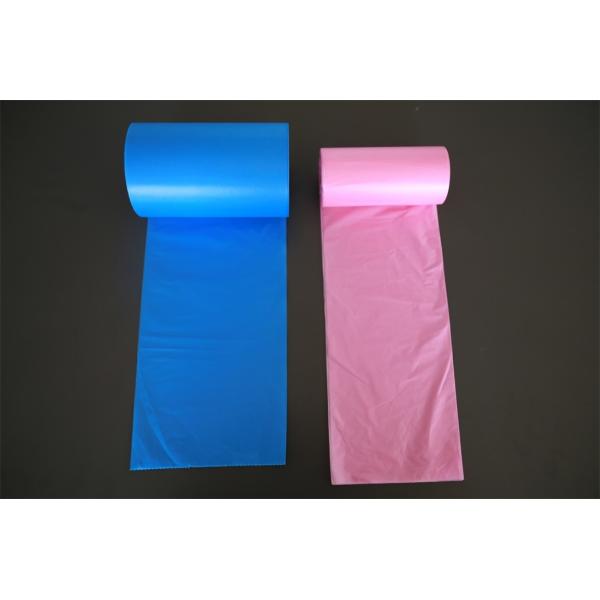 LDPE / HDPE Plastic Garbage Bags Biodegradable , Strength Custom Rubbish Bags