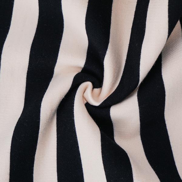 Sweat Absorbing Cotton French Terry Fabric Striped Knitted Cloth For Hoodie