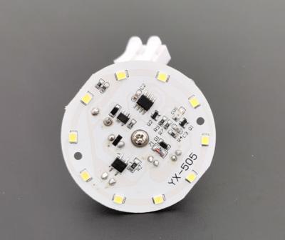 PCBA com 10 LEDs e conector USB para detecção de voz e luz integrada luz de teto, suporte de montagem magnética