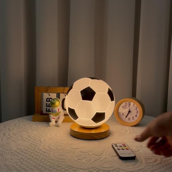 Футбольный ночной свет Футбольная лампа Свет для детей Комната 16 цветов Аккумуляторный светодиодный перезаряжаемый номер Детский сад Ночной свет