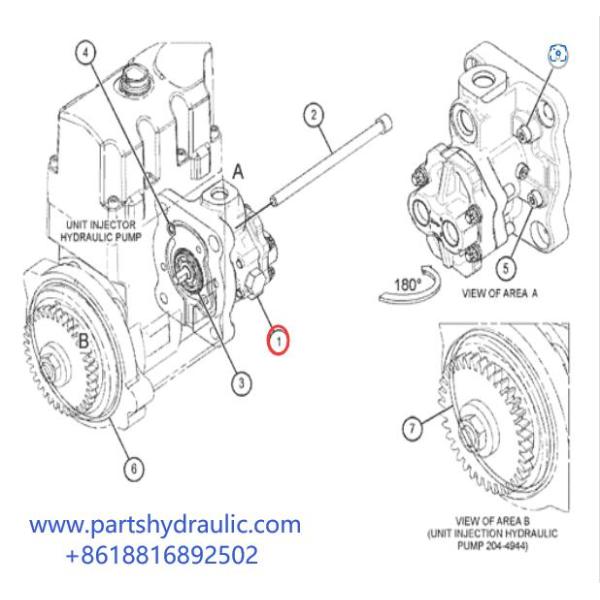 318-6357 Actuator Fuel Pump C7 C9 E330D Excavator Fuel Transfer Pump Vendor