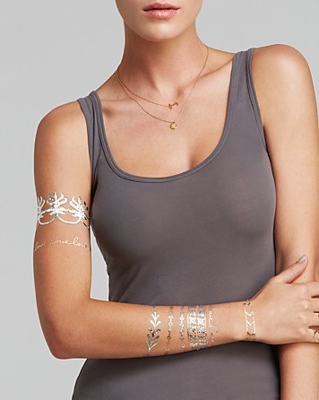 Jewelry metallic temporary tattoo, Arm tattoo, wristbands tattoo
