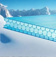 10 mm Twinwall UV Bloqué Serre Transparent Polycarbonate feuille de nid d'abeille