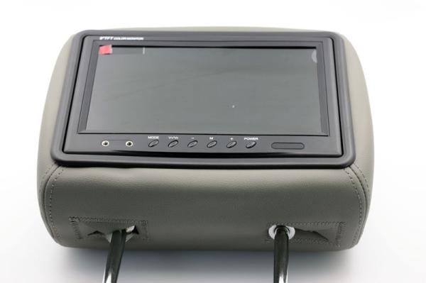 Grey Color Car Headrest Monitor DVD Player 8W Power Consumption Built In USB Port