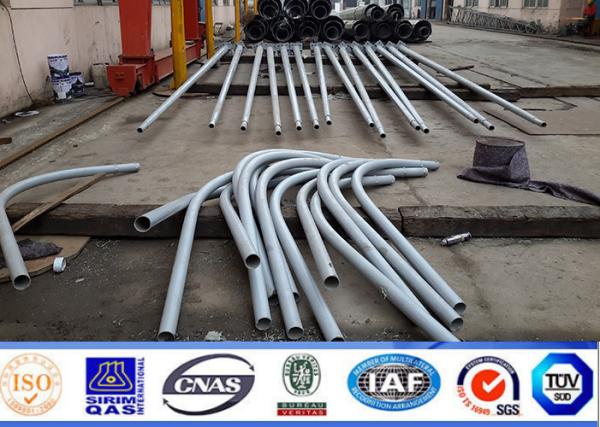 8m 11m 12m IP65 Optical Assembly Street Light Poles with Electroshock Resistance