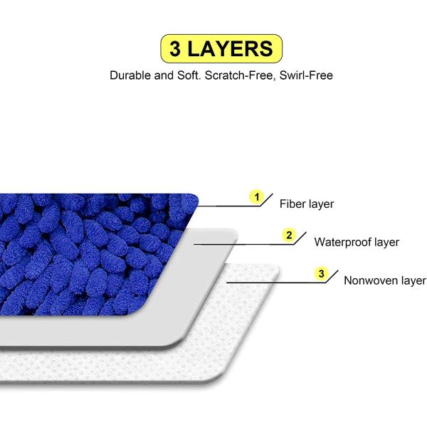 Esponja de lavagem de carro de microfibra leve Esponja de microfibra de carro portátil