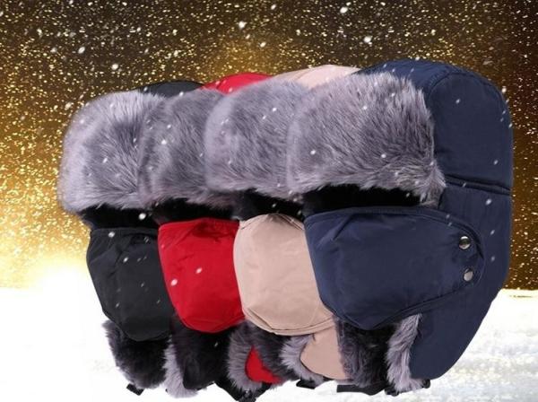 Unisex Outdoor Waterproof Wool Winter Hat For Men Strings Buckle Closure Available