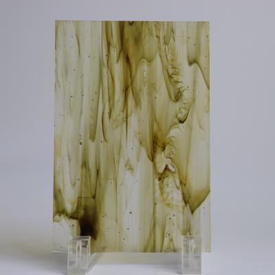 24x24 White Yellow Stained Glass Window Sheets