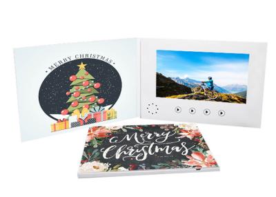 CMYK Printing Custom Digital Video Player Folder Booklet 7 Inch Tft Lcd Screen
