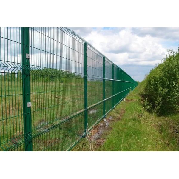 Galvanized Metal Wire Mesh Triangle Bending Fence 0.63 M For Securty