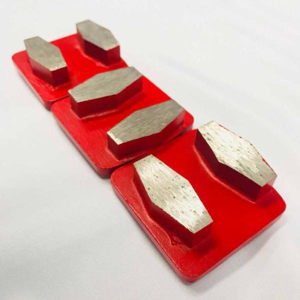 o assoalho concreto da ligação do metal do fechamento de Redi dos segmentos de 13mm utiliza ferramentas blocos de moedura abrasivos