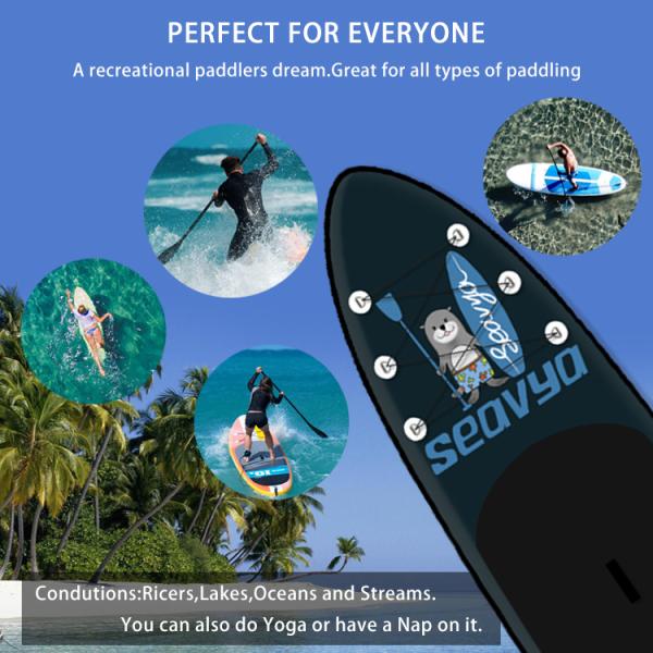 Ocean Waters Inflatable Stand Up Paddle Board Surfboard Surfing Light Weight