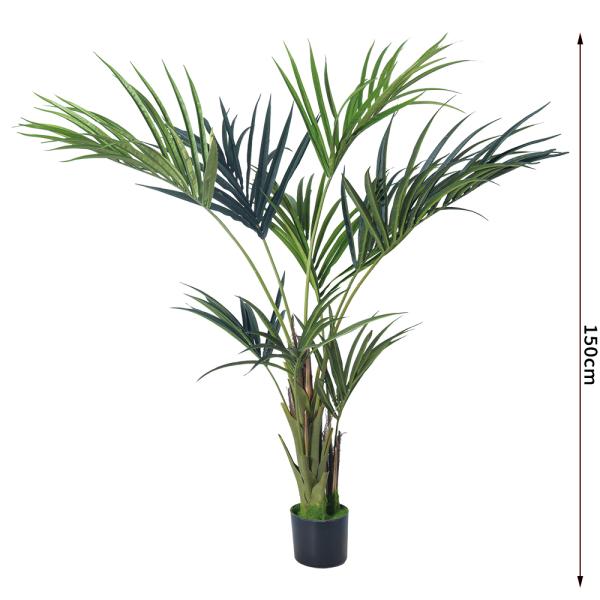 Lifelike Artificial Indoor Palm Trees Plants​ Areca Palm, Lifelike Floor Decor For Home & Office